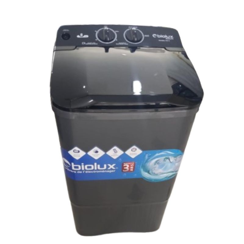 MACHINE A LAVER BIOLUX 8KG SEMI AUTOMATIQUE NOIR ST81S