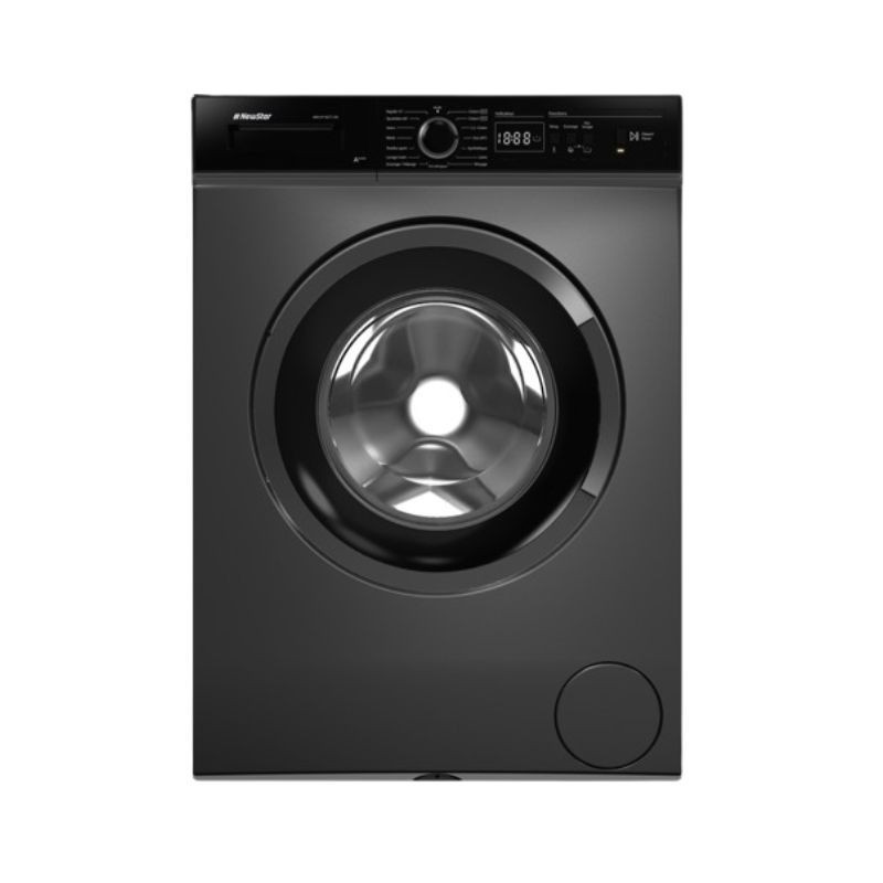MACHINE A LAVER NEWSTAR 8KG 1000RPM 15PROG FRONTALE  AUTOMATIQUE DARK INOX MFA0810DX