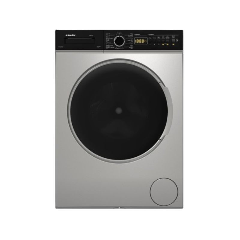 MACHINE A LAVER NEWSTAR 8KG 1000RPM 15PROG FRONTALE AUTOMATIQ  SILVER BIG DOOR MFA0810DSC