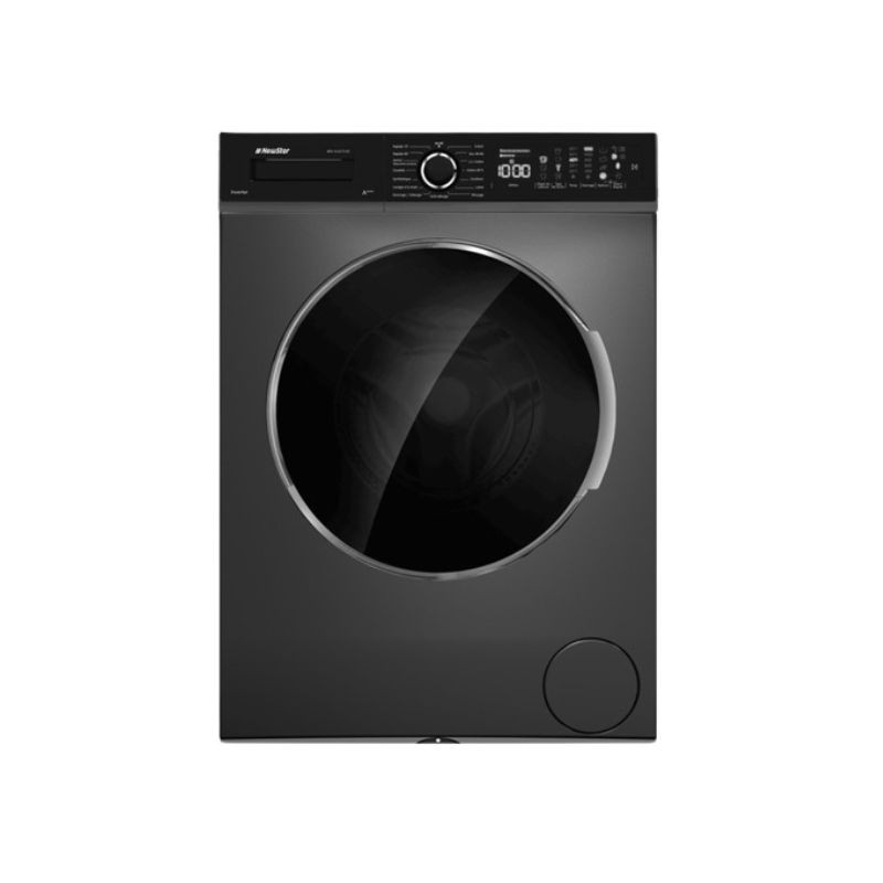 MACHINE A LAVER NEWSTAR 9KG 1000RPM 15PROG FRONTALE AUTOMATIQUE DARK INOX BIG DOOR MFA0910DX