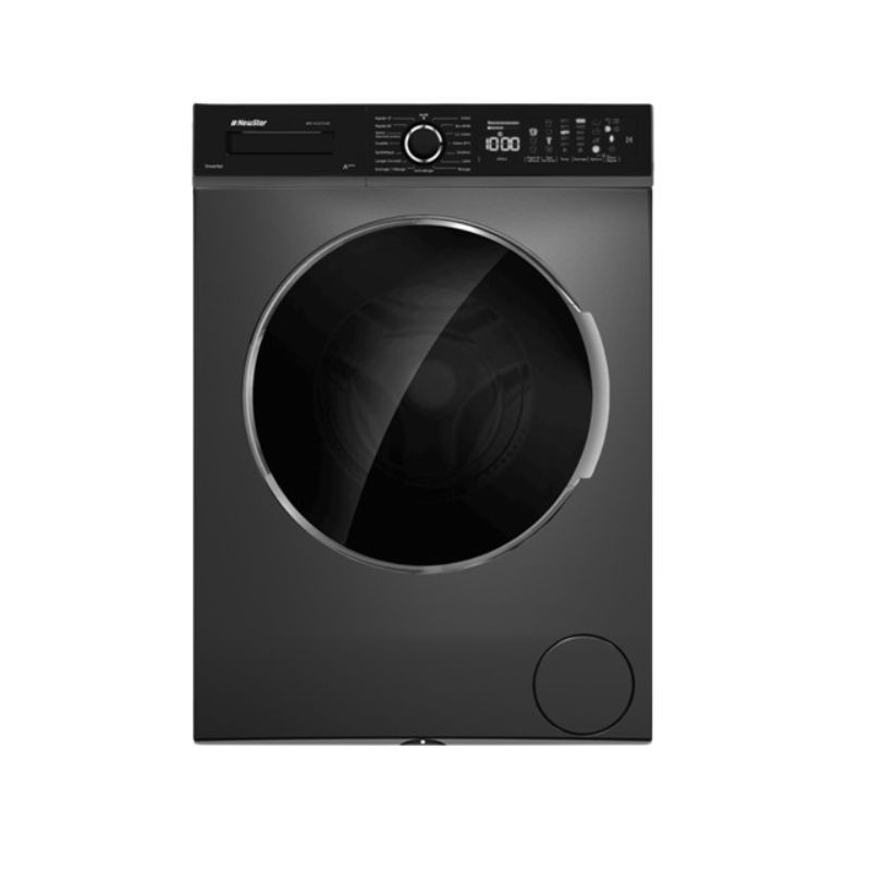 MACHINE A LAVER NEWSTAR 12KG 1400RPM 15PROG DARK INOX BIG DOOR MFA1214DX
