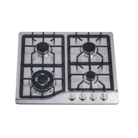 PLAQUE DE CUISSON GALAXY NATUREL 4FEUX 60CM INOX FONTE F6220F-FFD
