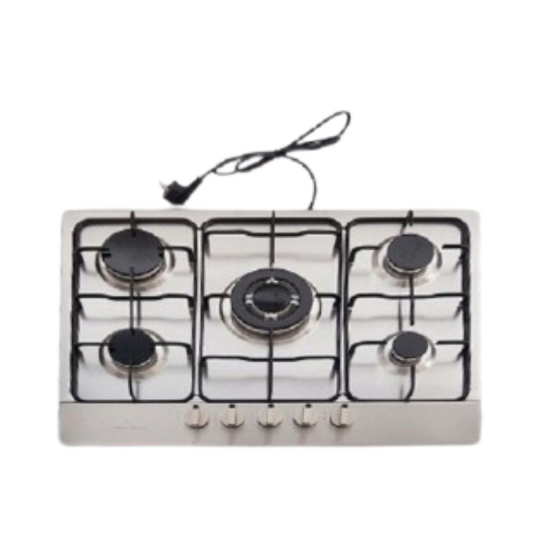 PLAQUE DE CUISSON GALAXY NATUREL 5FEUX 82X56CM INOX FONTE 5300