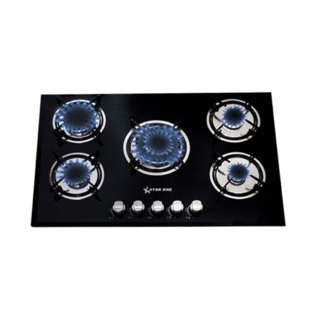 PLAQUE DE CUISSON STARONE 5FEUX 72X46.5CM NOIR EMAILLEE ST-G801