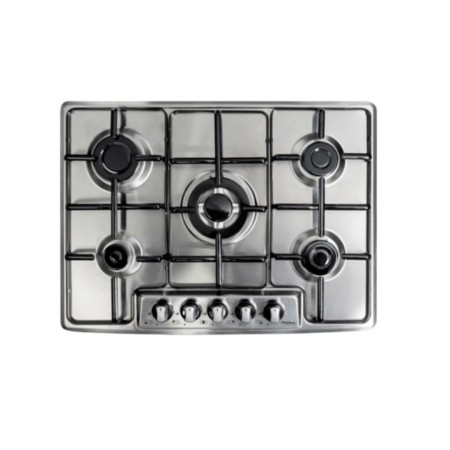 PLAQUE DE CUISSON BIOLUX 5FEUX 75X50CM INOX 7550X