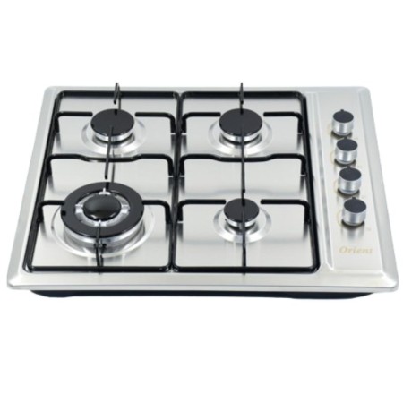 PLAQUE DE CUISSON ORIENT 4FEUX 60CM INOX FONTE OP-4F-IFV2