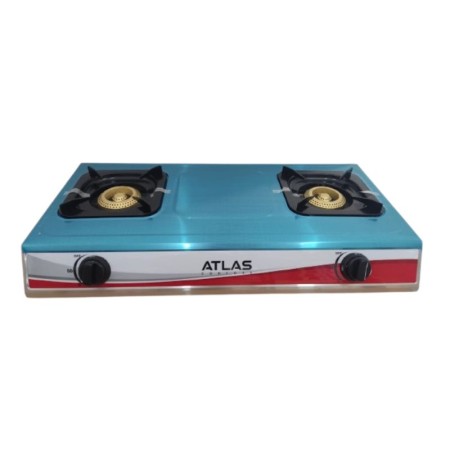 PLAQUE DE CUISSON ATLAS 2 FEUX 71X36CM INOX ATL2F