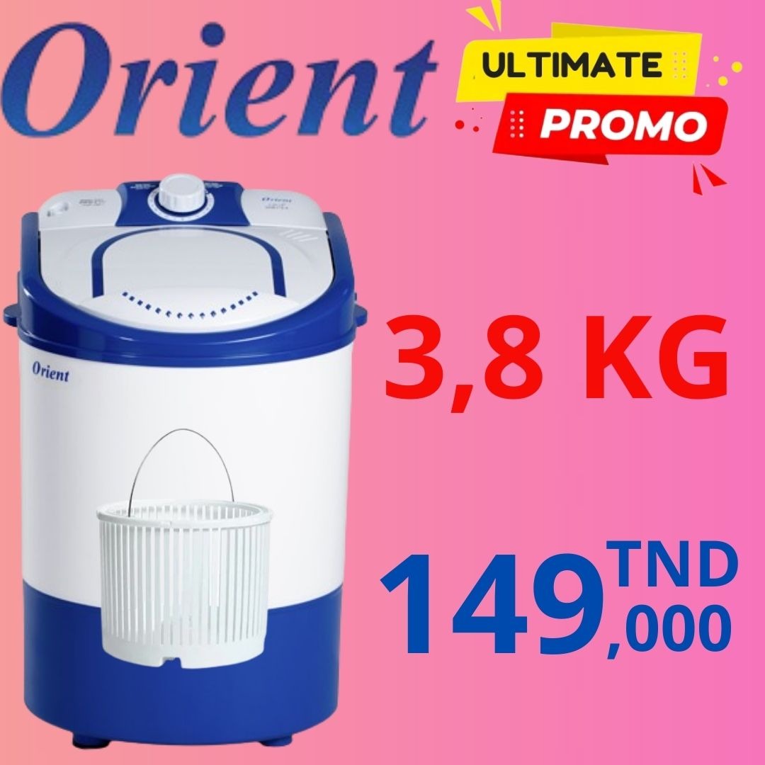 Machine à laver orient 3.8kg 