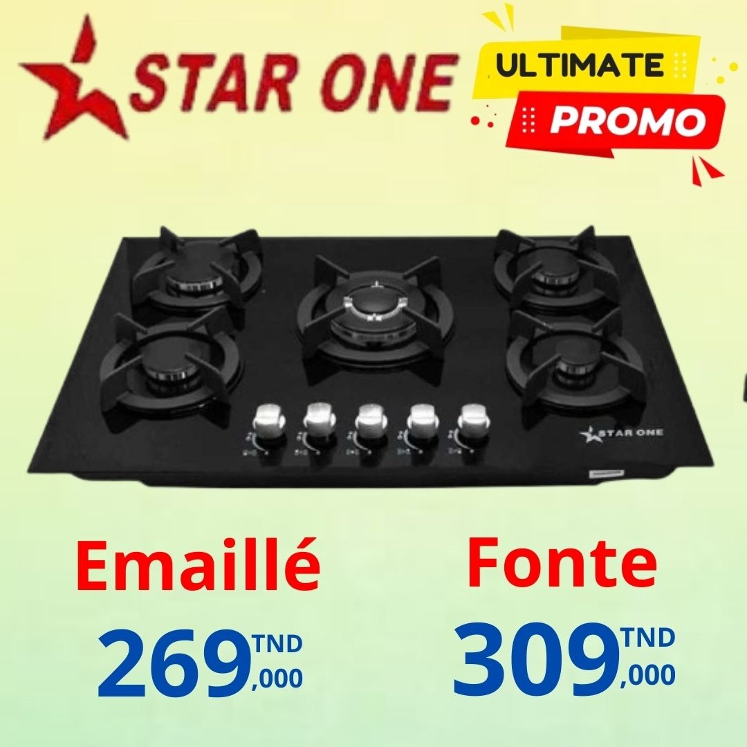 Plaque 5 feux starone