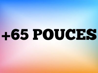 65 pouces